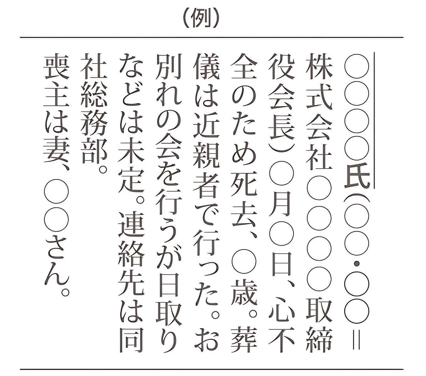 新聞の訃報記事(無料)